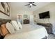 Spacious bedroom includes a large bed, ample natural light, and a view into an ensuite bathroom at 141 Ole Eastpointe Dr, York, SC 29745