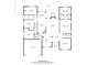 Detailed floor plan showcasing the layout of the home, including bedrooms, bathrooms, kitchen, and living spaces at 146 Burtons Barn Rd, Mooresville, NC 28115