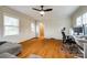 Bright room with hardwood floors, and natural light. Suitable as an office or extra bedroom at 1581 Granville Rd, Rock Hill, SC 29732