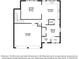 Floor plan showcasing the layout of the living room, kitchen, dining room, garage and foyer at 2327 Glenway Trail Ct, Pineville, NC 28134