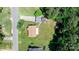 Aerial view of property boundaries, house, shed, carport, and treed surroundings at 2336 32Nd Ne St, Hickory, NC 28601