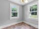Bright dining room featuring tile floors, neutral paint and natural light from the two large windows at 2336 32Nd Ne St, Hickory, NC 28601