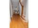 Traditional foyer with hardwood floors, staircase, and decorative furnishings at 324 N 5Th St, Albemarle, NC 28001