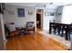 Inviting living room with hardwood floors, stylish seating, and a dining area perfect for entertaining at 324 N 5Th St, Albemarle, NC 28001