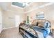 Cozy bedroom with carpet flooring, decorated walls, recessed lighting, and large windows at 5238 Downing Creek Dr, Charlotte, NC 28269
