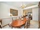 Formal dining room featuring a chandelier and table perfect for entertaining guests at 5550 Monticello Nw Dr, Concord, NC 28027