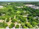 Birds-eye view displaying a large residential area with lush green trees and scattered homes at 84 Sumner Nw Ave, Concord, NC 28027