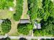 Directly above an area with houses, sheds, and trees creating a grid of homes within nature at 84 Sumner Nw Ave, Concord, NC 28027