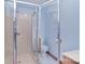 Bathroom with modern glass shower and toilet with seat at 9625-A Surface Hill Rd, Mint Hill, NC 28227