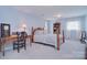 Bedroom features a study desk, a comfortable bed and lots of natural light at 9625 Surface Hill Rd, Mint Hill, NC 28227