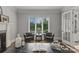 Cozy office nook with a fireplace, offering a perfect spot for reading or quiet contemplation at 9831 Sedgefield Dr, Waxhaw, NC 28173