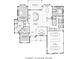 Detailed first floor plan showcasing the layout, including a Primary suite, Gathering room, and three-car garage at 04 Lurecliff Pl, Fort Mill, SC 29708