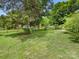 Serene backyard with mature trees, a fenced perimeter, and a relaxing hammock at 1031 Eldorado Ave, Charlotte, NC 28262
