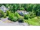 Charming home with lush landscaping and a well-maintained yard, captured from an aerial view at 109 Gatwick Ct, Statesville, NC 28677