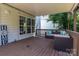 Cozy back deck with furniture for relaxing and enjoying the outdoors at 1458 Bedlington Nw Dr, Charlotte, NC 28269