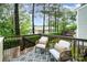 Relaxing back deck with comfortable seating, perfect for enjoying the outdoor views at 15554 Stronvar House Ln, Charlotte, NC 28277