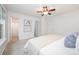 Bright bedroom with ensuite bathroom and two closets at 15554 Stronvar House Ln, Charlotte, NC 28277