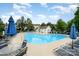 Take a dip in the sparkling community pool on a sunny day with plenty of seating at 15554 Stronvar House Ln, Charlotte, NC 28277
