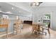 Breakfast nook connects seamlessly to the living area and features slider to patio at 16615 Crimson Sargent Dr, Charlotte, NC 28213