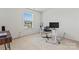 Bright home office with a large window, desk, and neutral color scheme, creating a productive workspace at 16615 Crimson Sargent Dr, Charlotte, NC 28213