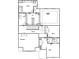 Detailed second floor plan displaying bedrooms, bathrooms, and the primary suite layout at 2046 Sabra St # Cwo0006, Gastonia, NC 28054