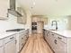 Spacious kitchen featuring white countertops, stainless steel appliances, and a center island at 2046 Sabra St # Cwo0006, Gastonia, NC 28054