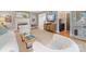 Spacious living room with hardwood floors, fireplace, and neutral color palette at 2432 Hassell Pl, Charlotte, NC 28209
