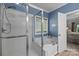 Relaxing bathroom features a separate shower and whirlpool tub, perfect for unwinding at 327 Wilby Dr, Charlotte, NC 28270
