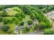 Expansive aerial view of the property showcasing its natural surroundings and proximity to neighborhood at 3700 Nevin Rd, Charlotte, NC 28269