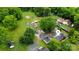 Property with homes nestled among mature trees, large grassy areas, and recreational space at 3700 Nevin Rd, Charlotte, NC 28269