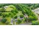 Real estate featuring homes surrounded by lush greenery, open fields, and a sand volleyball court at 3700 Nevin Rd, Charlotte, NC 28269