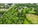 An aerial view of a densely wooded lot presents great possibilities at 3700 Nevin Rd, Charlotte, NC 28269