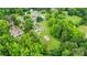 Sprawling property showcases homes surrounded by mature trees, open fields, and a volleyball court at 3700 Nevin Rd, Charlotte, NC 28269