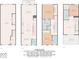 Detailed floor plan showcasing the layout of all four floors, including room dimensions and features at 4011 Tundra Rd, Charlotte, NC 28203