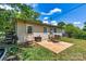 Inviting backyard with patio, seating area, and garden at 413 Picadilly Ln, Troutman, NC 28166