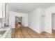 Open dining area with modern hardwood floors and plenty of natural light at 417 S Broad St, Gastonia, NC 28052