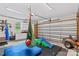 Spacious garage with sensory swing, storage, and equipment access at 4336 Hunter Rhyne Rd # 9, Lincolnton, NC 28092