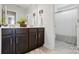 Bathroom with a modern vanity and a mirror at 4842 Durneigh Dr, Kannapolis, NC 28081