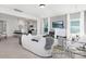 Spacious living room with a modern kitchen view, comfortable seating, and ample natural light at 499 Switch St # 128, York, SC 29745