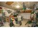 Spacious garage provides ample storage, workbench space and organization at 6009 Swanston Dr, Charlotte, NC 28269