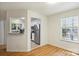 Bright living area with hardwood floors, open access to kitchen with stainless steel appliances at 6016 Gray Gate Ln # C, Charlotte, NC 28210
