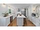 Well-equipped kitchen featuring an island, stainless appliances, and custom cabinetry at 6208 Rocky Falls Rd, Charlotte, NC 28211