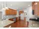 Eat-in kitchen featuring stainless steel appliances and granite countertops at 9230 Loch Glen Way, Charlotte, NC 28278