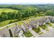 Aerial view of a neighborhood with spacious lots and well-manicured lawns at 2104 New Hope Branch Way, Belmont, NC 28012
