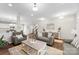 Inviting living room featuring comfortable seating, a decorative coffee table, and stylish decor at 2104 New Hope Branch Way, Belmont, NC 28012