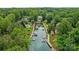 Beautiful aerial view of waterfront property at 21404 Blakely Shores Dr, Cornelius, NC 28031