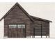 Rendering of a detached wooden garage with a modern design and an open bay at 2268 New Gray Rock Rd, Fort Mill, SC 29708