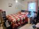 Comfortable bedroom with stylish bedding and convenient bedside storage at 290 Greentree Dr, Rock Hill, SC 29730