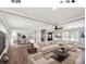 Open-concept living room features hardwood floors and neutral decor at 330 Skyview Dr, Catawba, SC 29704