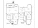 Detailed floor plan showcasing the layout of the first and second floors at 416 E Park Ave, Charlotte, NC 28203